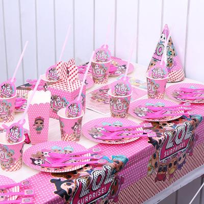 China Party Baby Shower Party Supplies Surprise Birthday Decoration Party Decoration Birthday Decor Girl Kids Set Carnival for sale