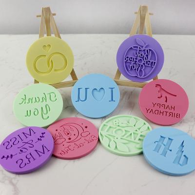 China Viable Ramadan Kareem Cookie Stamp Mold Pastry Cake Biscuit Cutter Fondant Stamp Bun Stamper Decorating Tools for sale