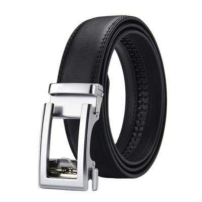 China Everyday Life Cowhide Genuine Leather Men's Belt Cowhide Strap For Male Ratchet Buckle Automatic Belts For Men Brand Brown Body Belt for sale