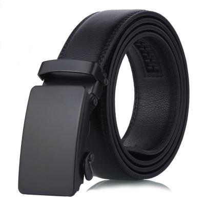 China Iron Men's Automatic Buckle Belt Youth Fashion Black Single Buckle High-grade Luxury Belt Ceinture Homme Business p54 for sale