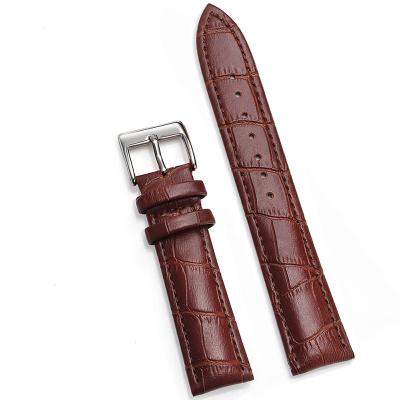 China Genuine Leather Watch Bands 12/14/16/18/20/22/24 Mm Watch Band High Quality Strap Steel Buckle Pin Wrist Belt Strap Unisex for sale