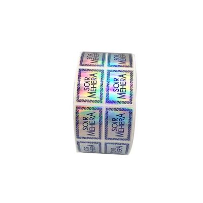 China Custom Logo Printing Adhesive Holographic Security Holographic Security Hologram Laser Labels Stickers for sale