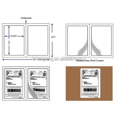 China 8.5*11 Inch Programmable Half Sheet Printabel / Self Adhesive Logistics Label Maker for sale