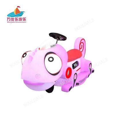 China Amusement Park Coin Operated Chameleon Metal Wanjia Battery Kids Animal Kiddie Rides On Bumper Cars for sale