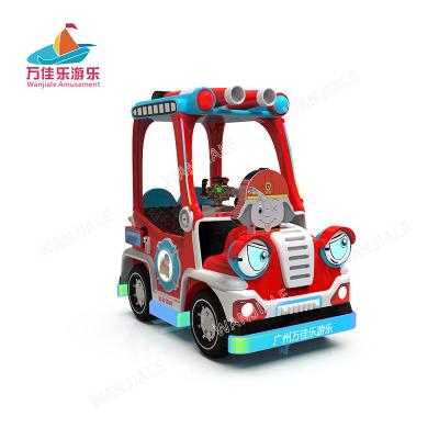 China Wanjiale Amusement Fairground Kid's High-end Battery Bumper Car Metal Ride With Shooting Fishing Racing Game for sale