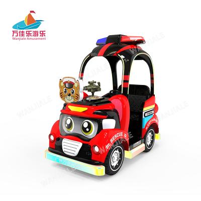 China Wanjiale Amusement Fairground Kid's High-end Battery Bumper Car Metal Ride With Shooting Fishing Racing Game for sale