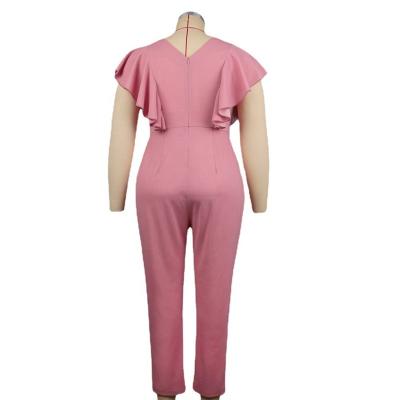 China XL Size High Leg Anti-Static Spiky Sexy Backless Slim Wide Leg Pants With Hips Women's Overalls Body Suit for sale