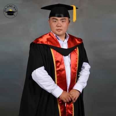 China Comfortable School Uniform Manufacturer Best Quality Doctoral Long Graduation Gown High School Graduation Gown for Western Australia University for sale