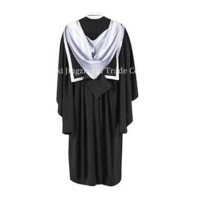 China Direct Selling New AUS Factory Style Comfortable Master School Uniforms School Graduation Gown/Long Dress With Cowl And Hat for sale