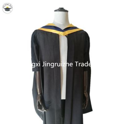 China Comfy New School Uniforms High Quality Custom Style Graduation Gown Color Graduation Gown Cowls Stoles And College Custom Hats for sale