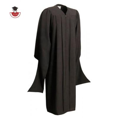 China Comfortable School Uniforms Wholesale Matte Customized American Style College Master Graduation Gown Bachelor Dress for sale