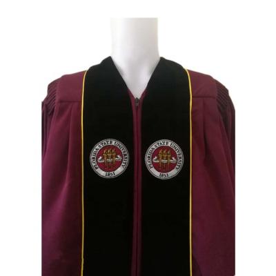 China Comfortable School Uniforms Wholesale Black Doctoral Graduation Hats And Gowns From USA Higher Education Center for sale