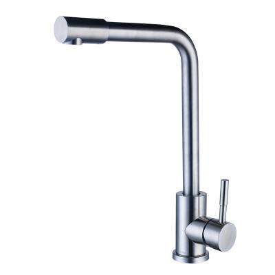 China Modern Metered Faucets Deck Mounted Kitchen Faucet 304 Stainless Steel Water Sink Faucet Luxury Mixer Tap for sale