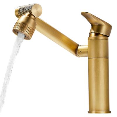 China 2022 New Style Antique Style Multifunctional Brass Basin Faucet Metered Water Faucet 360 Degree Modern Bathroom Faucet for sale