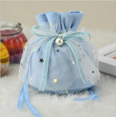 China Recyclable Creative Wedding Favor Candy Bags With Velvet Drawstring Gift Jewelry Candy Bags For Christmas Wedding for sale