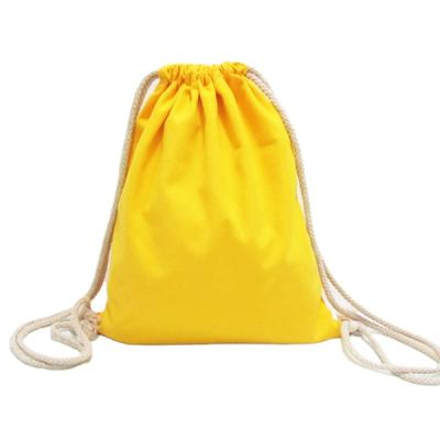 China Wholesale Drawstring Backpack Canvas Promotional Drawstring Bag for sale