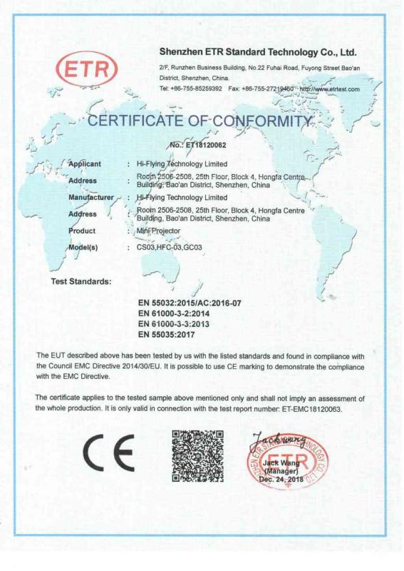 CE - Hi-Flying Technology Limited