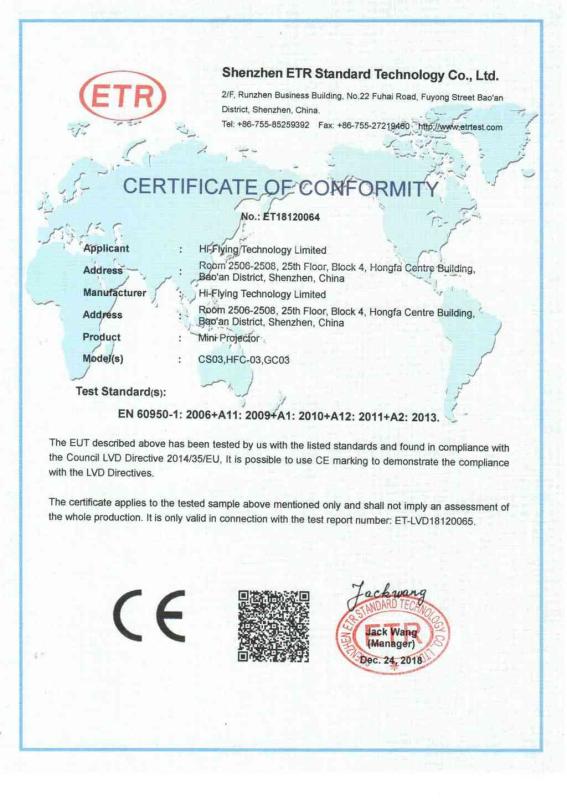 CE - Hi-Flying Technology Limited