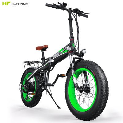 China Multifunctional 48V 500W 20inch Spoked Wheels Fat Tire Adult Electric Folding Bicycle for sale