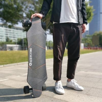 China Europe Warehouse E Youth Skateboard Dual Controller Motor 4 Wheel Remote Hub Off-Road Electric Skateboard Longboard for sale