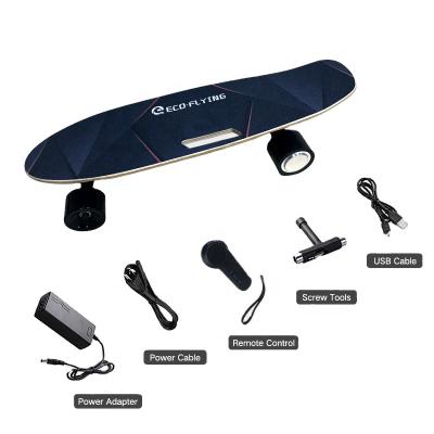 China Youth EU Warehouse Eco-Flight E-Skateboard 350W 25.2V 2000mAh Battery Portable Adult Electric Skateboard for sale