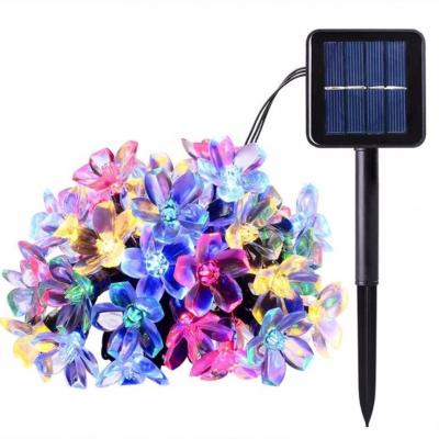 China Waterproof 7m Garden Flower 50led Solar Powered String Light Led Solar Battery Decoration Outdoor Fairy Lights Garden Decor for sale