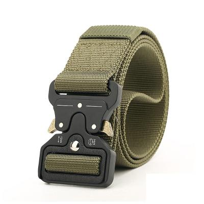 China Real 125cm quick release police rescue military training nylon tactical belt for sale