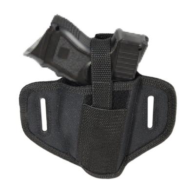 China Custom Size Simple Universal Police Black Polyester Firearm Tactical Hand Pistol Holster for sale