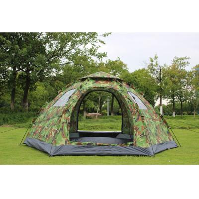 China Instant Camouflage / Field Game 6 People Family Pop Up Outdoor Waterproof Camping Tent for sale