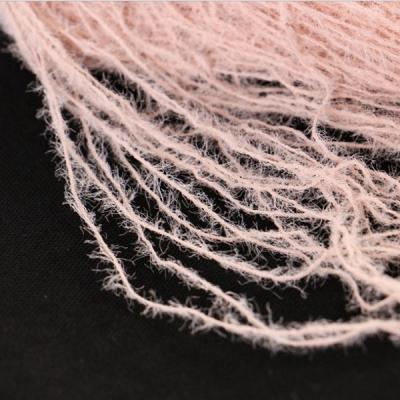 China Free Sample 100% Feather Yarn Nylon Feather Yarn Imitate Mink Hair Yarn 1.3cm Length for sale