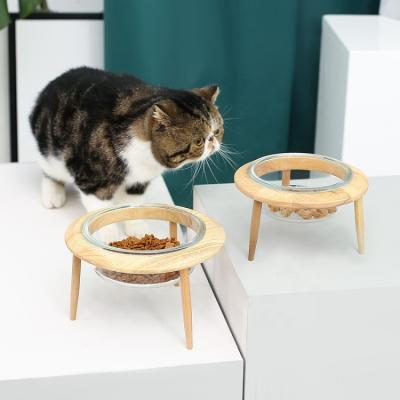 China New Design Viable Wholesale Eco-Friendly Manufacturer Ceramic Cat Food Bowl Cat Bowl Pet Feeder for sale