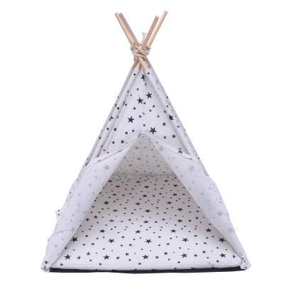 China Breathable Pet Houses Travel Pet Cage Cat Kennel Dog Tent Bed Cage Small Animals Cute Washable Pets Tent for sale