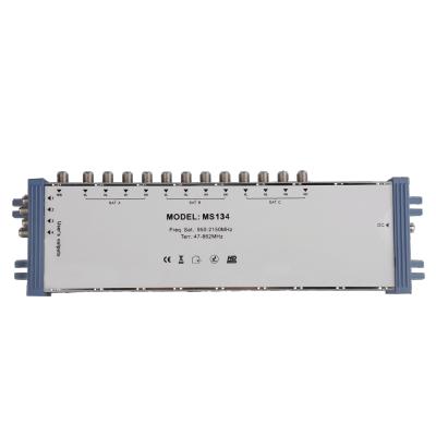 China 13in Rack SAT Digital White Case/Gift Box Single Terminal SAT Multiswitch MS134 SAT Multiswitch MS134 for sale