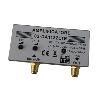 China TV Antenna 32 dB LTE 1 Input 1 Output CCTV Signal Amplifier 03-DA1132LTE for sale