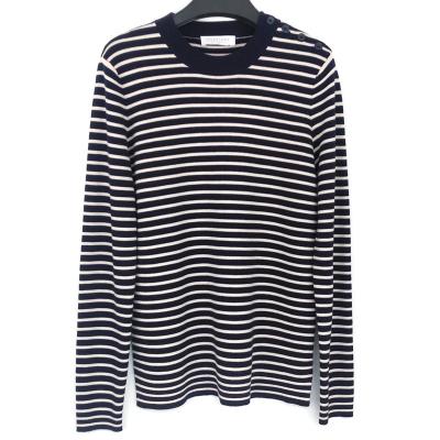 China 100% Warm Anti-Wrinkle Cashmere Sweater Mens Stripe Sweater Tops Kashmir Sweater For Men for sale