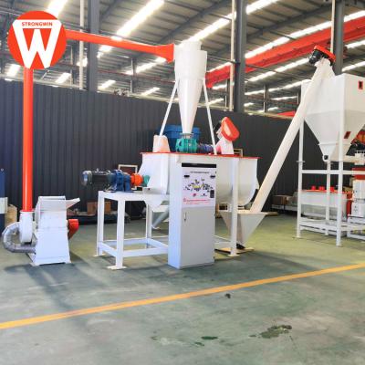 China Strongwin Poultry Animal Feed Manufactures Chicken Feed Pellet Mill Machine 1t/h for sale