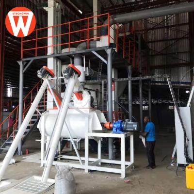 China Poultry Farm Pellet Plant China Strongwin Animal Feed Machinery 1.5t/h Mini Pellet Production Line Plant for sale