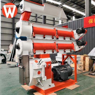 China SZLH420 Animal Feed Production Line Factory Double Pelleting Process for sale