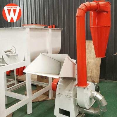 China Multifunctional 0.3t/h feed pellet hammer mill machine price for sale