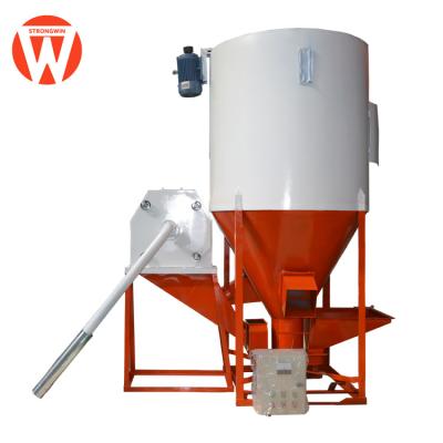 China Poultry Animal Feed Chicken Grinding And Vertical Feeding Mixer for sale