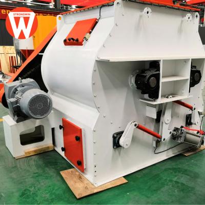 China Animal Kinds of Powder Mixer Double Shaft Paddle Mixer Livestock Feed Mixer Machine Price for sale