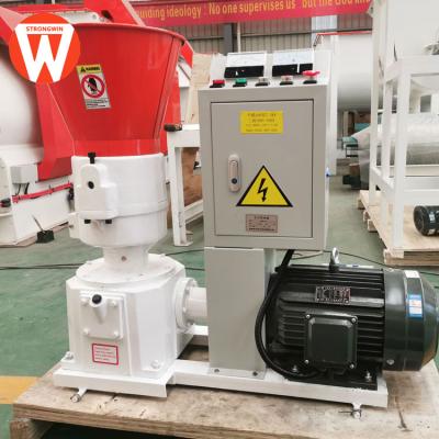 China Farms 100-500kg Flat Die Poultry Feed Pellet Mill Pellet Mill For Small Feed Poultry Heater With CE for sale