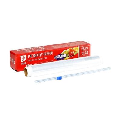 China Cheap Price Moisture Proof PE Cling Film For Food Cling Film Food Wrap Stretch Good Wholesale PE Cling Film for sale