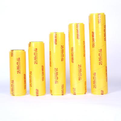 China China Factory Moisture Proof Cheap Casting Plastic Shrink Wrap PVC Film Wrapping Cling Pallet Stretch Films Jumbo Rolls for sale