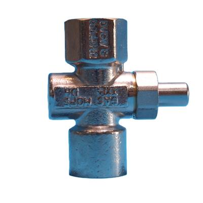 China General DN1/2 Gas Brass Valves Pressure Cocks Push Button Valve for sale