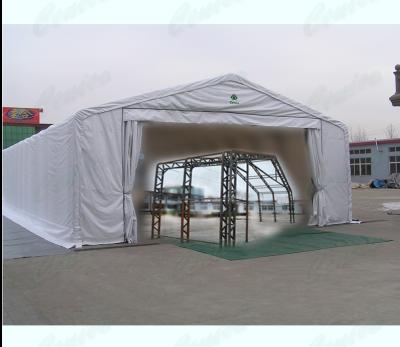 China Easily Assembled Trussed Fabric Building For Salt Storage , Warehouse Storage Shelter for sale