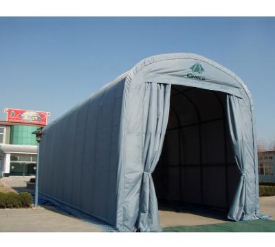 China Metal Round Portable Car Shelter , Vaulted Home Storage Shelter for sale