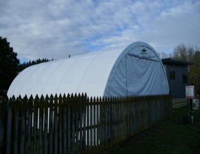 China Metal Dome Industrial Fabric Storage Shelter , Agricultural Warehouse Tent for sale