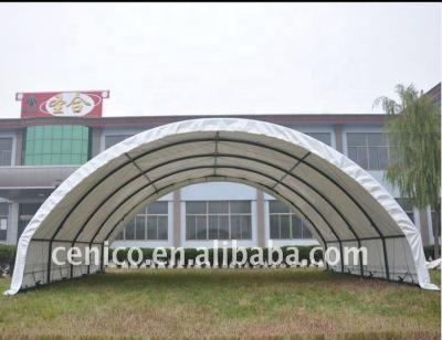 China Eco - Friendly Fabric Top Container Tent , Container Shelter for sale