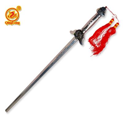 China Convenient to carry taiji sword stainless steel martial art weapons drum shape handle tai chi sword retractable steel for sale